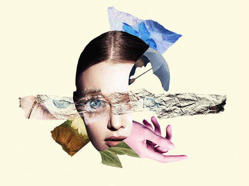 trendy w grafice 2024, collage