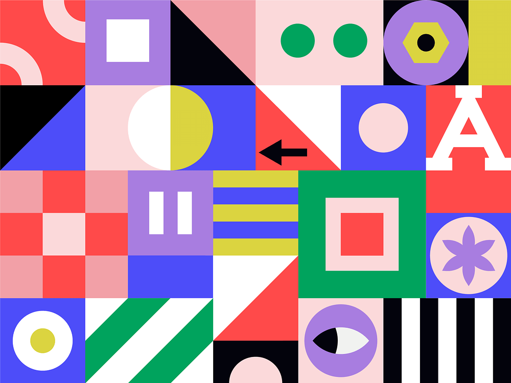 trendy w grafice 2024, geometric