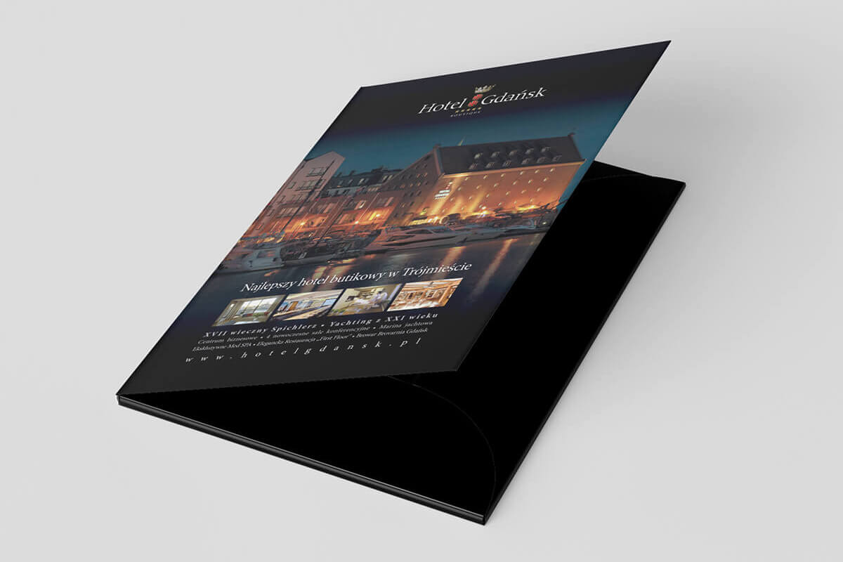 hotel gdansk teczka przed Hotel Gdańsk teczka reklamowa projekt przed