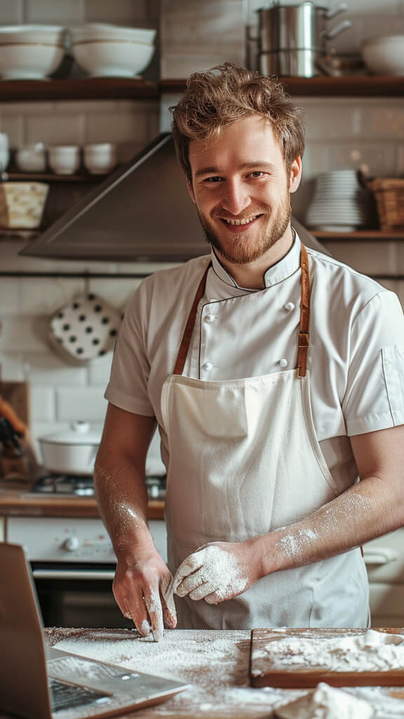 strona www forum mężczyzna strona www forum internetowe, mężczyzna patrzy w otwarty laptop