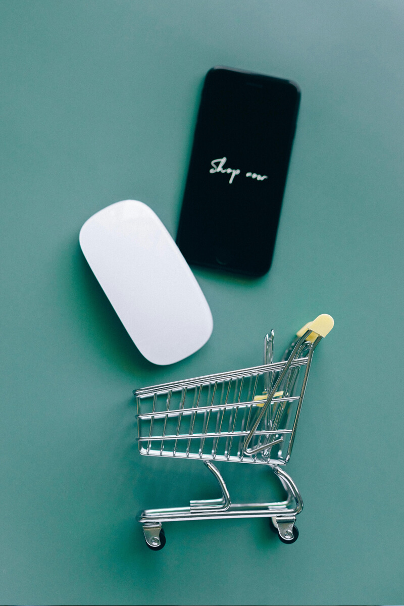 strona www sklep wozek strona www sklep online, kompozycja elementów związanych ze sklepem online