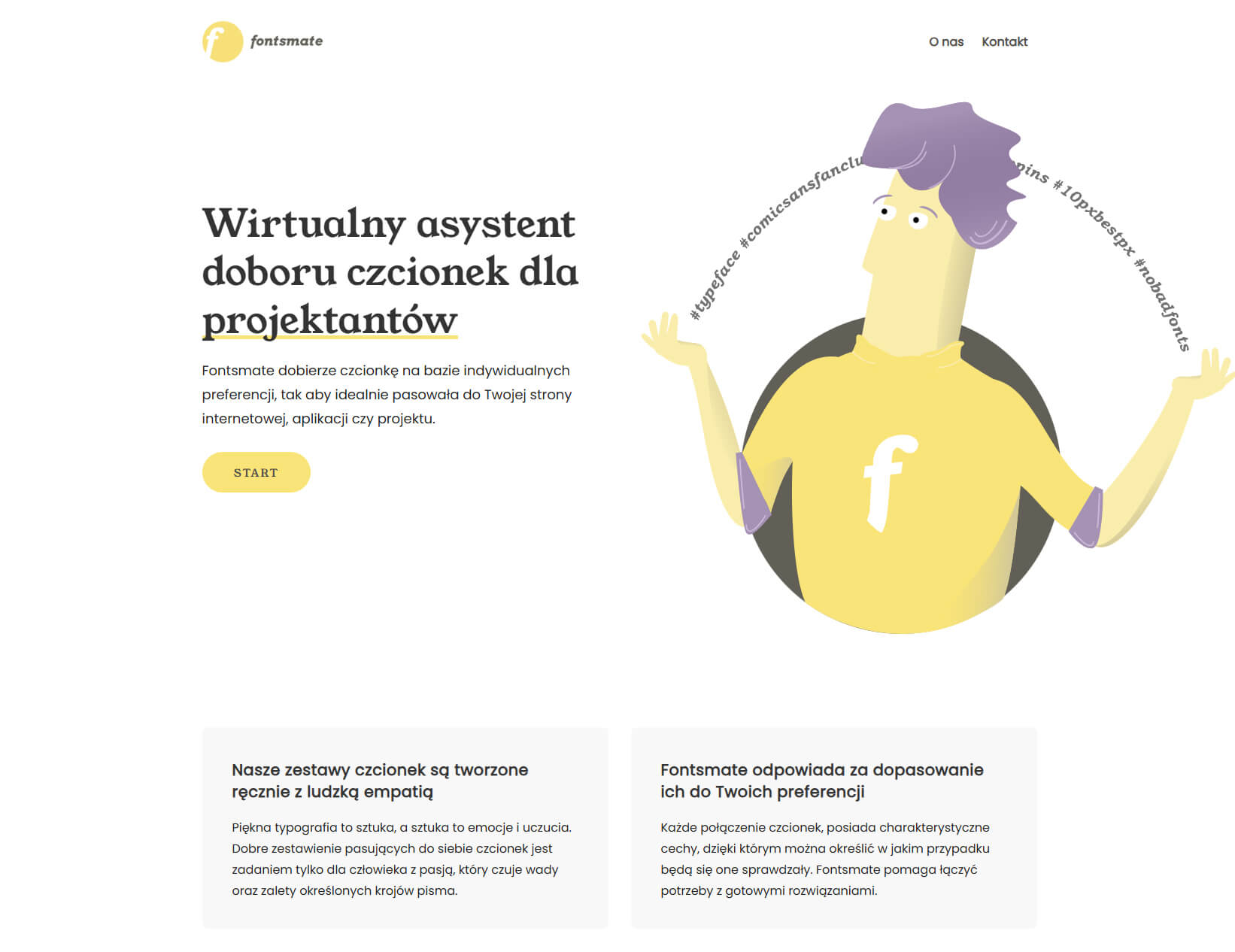 parowanie fontow fontsmate print screen strony fontsmate