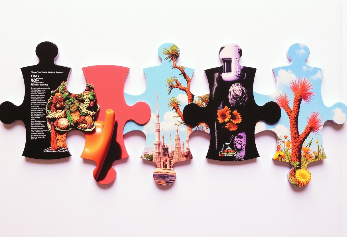 niepasujące do siebie puzzle