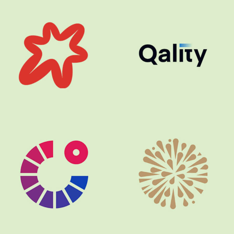 przykłady logo - trendy logo 2025